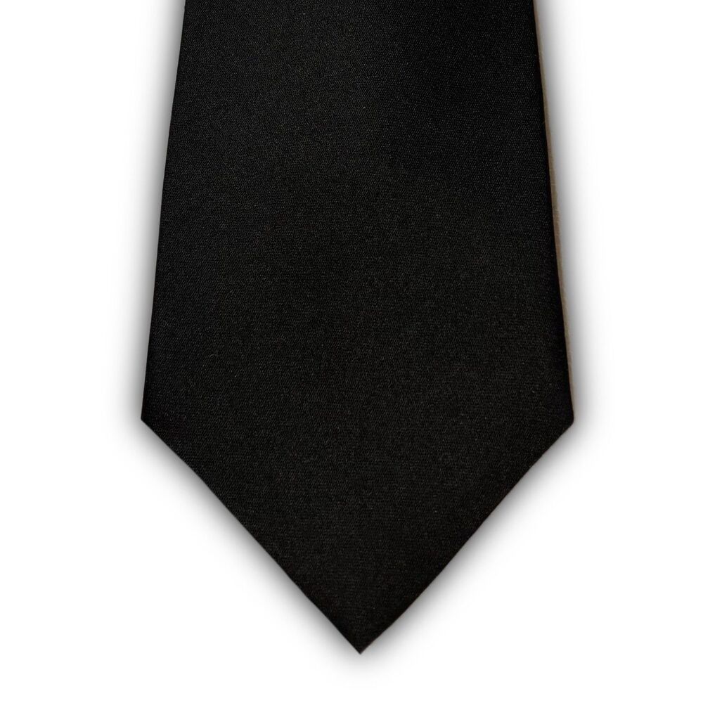 Vintage Hansom Black Silk Tie